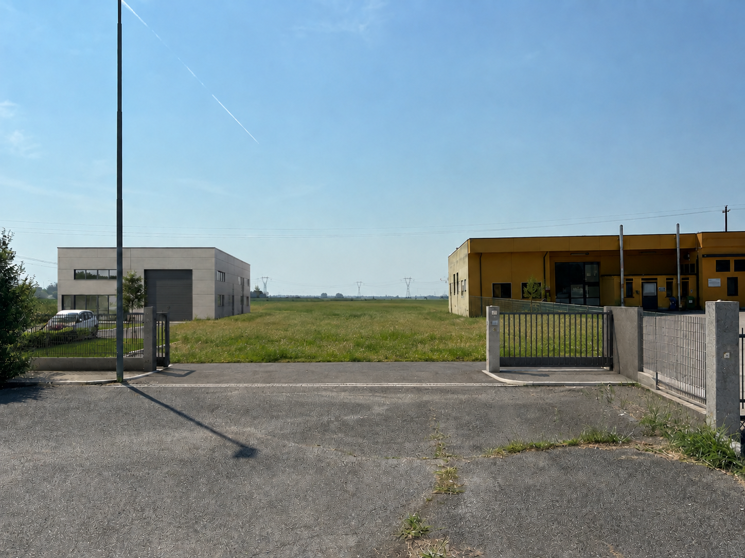 Render concettuale di un possibile insediamento artigianale sui due lotti